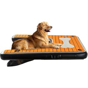 Dog Pool Ramp - Inflatable Dog Boat Ramp (60" x 40"), Safe & Easy Water Access, Supports Dogs Up to 210 Pounds, Suitable for Pool, Dock & Lake