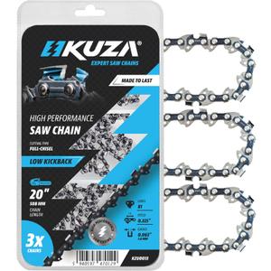STIHL 20 Inch Chainsaw Chain 0.325" Pitch, 063" Gauge, 81 Drive Links, German Steel, 26RS 81 Fits Stihl (PRE 2023 .063" Gauge) MS291, MS271 Farm Boss, MS261-36390050081 and more (3 Chains)