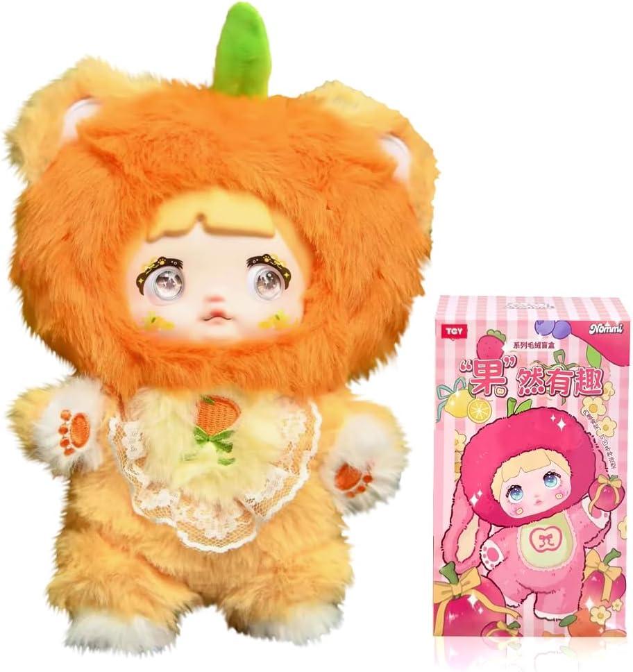 Nommi Interesting Fruit Series Cute Vinyl Face Doll Random Design Action Figures Collectible Toys Home Decorations (Single Box)
