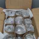 Nuanchu 12-Piece Glass Cupping Set - 4 Sizes, Fire Cupping Therapy Set with Finger Grips for Myofascial Massage, Muscle, Nerve, Joint Pain