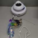 Interactive Cat Toys for Indoor Cats,4-in-1 Automatic Kitten Toy,Motion Activated Electronic Fluttering Butterfly,Track Balls, Moving Feather Toys for All Breeds,USB Rechargeable (White)