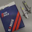 Fog Bulbs,Upgraded 24000LM 600% Super Bright,1:1 Size No Adapter Required H1 Bulb,Plug and Play,6500K Cool White IP67 Waterproof,Pack of 2 (H1)