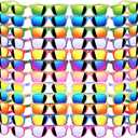 48 Pack Kid Sunglasses Bulk for Luau Party Favors, 16 Colors Neon Sunglasses with UV400 Protection, Gift for Classroom, School Prizes Goody Bag Stuffer, Kid Birthday, Beach, Summer Pool Party Supplies