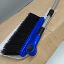 Camco Adjustable Broom and Dustpan - Portable & Compact Full Size Broom - Adjusts from 24-52 Inches, Ideal for RV, Marine, and Home Use (43623-A)