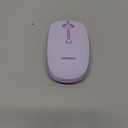 seenda MOU001 Bluetooth Wireless Mouse, 3-Device Connection (USB & Dual Bluetooth), Ergonomic Mouse for Laptop, Rechargeable Quiet Click Computer Mouse, 3-Level DPI for Windows, Mac Chromebook,Purple