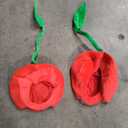 Funny Cherry Hat Cute Hat Novelty Plush Hat Cherry Party Hat Dress Up Hat for Halloween Costume Cosplay Party, Pack of 2