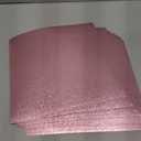 Dunzoom 18 Sheets Pink Glitter Cardstock Sticker Paper 11.6" x 11.6" Self Adhesive Heavyweight Sparkly Construction Paper for Graduation Cap Topper Decor Scrapbooking DIY Craft 250gsm