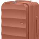 Carry-On Luggage, Spacious Lightweight PC Hardshell Spinner Suitcase with TSA Lock, 22" WarmTerracotta