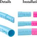 Liberry Kids Exercise Hoop, Detachable & Size Adjustable Toy Hoop, Professional Hoola Rings, Sport Gift in Blue, Pink