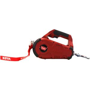 WARN 885000 PullzAll Corded 120V AC Portable Electric Winch with Steel Cable: 1/2 Ton (1,000 lb) Pulling Capacity, Variable Speed Trigger, Red, 
Lifts or pulls up to 1,000 pounds