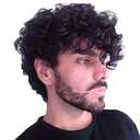 Baruisi Short Curly Mens Black Wig Fluffy Synthetic Cosplay Halloween Hair Wig for Men