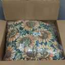 Set of 2 Outdoor Dining Chair Cushions, Patio Seating Cushions, 38x18x4.5 inch, for Garden Patio Furniture (Sunflower)