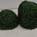 Hotop 2 Pcs Artificial Plant Topiary Ball 4 Layers Garden Spheres Boxwood Balls Artificial Topiaries Spheres Decorative Plants for Backyard, Balcony, Garden, Wedding, Indoor Outdoor Decor (11 Inches)