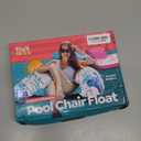 Pool Chair Floats - 2 Pack Floating Pool Chairs for Adults | Inflatable Pool Chair with Cup Holder & Armrest | Swimming Chairs for Adults | Tropical Design (Pink/Blue) Pool Float Chair - Poolsider