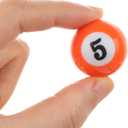 16-Piece Mini Billiard Balls Set 25mm (0.98") Small Pool Balls for Table Games, Travel & Family Fun