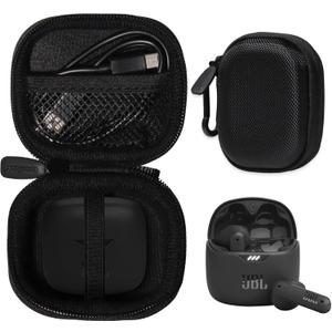 CaseSack Case for JBL Tune Flex True Wireless Noise Cancelling Earbuds (Black)