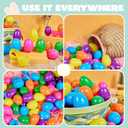 JOYIN 200 PCS 2.3" Easter Eggs, Empty Plastic Eggs Fillable Colorful Bright Eggshell Bulks for Easter Hunt, Filling Treats, Party Favor, Basket Stuffers, Classroom Prize Supplies