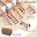 OLYCRAFT 10 Yard Sequins Ribbon with Colorful Rhinestone 1.6 Inch Width Beaded Tassel Fringe Trim Sequin Tassel Trim Gold Braid Fringe Lace Ribbon Rhinestone Braided Ribbons for Clothes DIY Home Decor