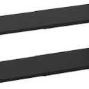 Expandable Closet Tension Shelf, Metal Storage Rack Organizer DIY Divider Separator for Cabinet Wardrobe Cupboard Kitchen (2 Pack, W:7.87" x L: 17" to 31")