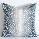 AnnabelBleu Decorative Pillow Cases 2 Pack 20 Inch Blue