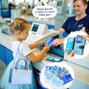 Golray Little Girls Play Purse Toys with Pretend Makeup Kit for Girl 3 4 5 6 Year Old, Sound Phone/Fake Makeup Set/Blue Wallet/Ice Princess Box Winter Christmas Birthday Gift Toddler Kid Toy Age 3-4-7