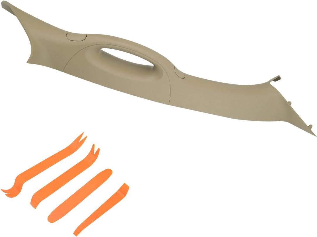 HQPASFY A Pillar Interior Trim Handle Passenger Side Compatible with 2004-2008 Ford F150 2006-2008 Lincoln Mark LT A Pillar Grab Handle Replace# 4L3Z1503598AAC, 4L3Z-1503598-AAC (Beige)