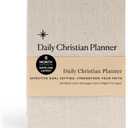 2 x Daily Christian Planner & Goal Setter (Cotton Hardback) - Faith Planner & Daily Devotional, Goal Setting, Prayer Journal, Bible Journal, Christian Gifts For Men & Women