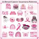 A1diee Breast Cancer Awareness Ribbon Stickers - 2000Pcs Pink Ribbon Roll Sticker Gifts for Women Girls, Inspirational Breast Health Decor Decals for Water Bottle Guitar Laptop Christmas Decoration