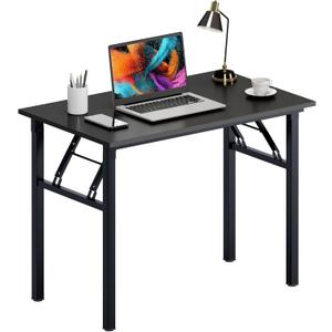 Need Computer Desk Folding Table Writing Desk/Compact Desk/Foldable Desk with BIFMA Certification, No Install Needed, Black AC5CB-100-60 (39inch)