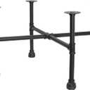 Industrial Pipe Table Legs, Metal Base Furniture Legs for Nightstand, Heavy Duty Vintage Desk Legs, Dining Coffee Table Feet Bench Legs