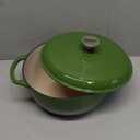 Lodge Essential Enamel Cast Iron Dutch Oven - Perfect for Bread Baking, Braising, Marinating & Slow Cooking - Features Moisture-Sealing Lid & Dual Handles - Kitchen Essentials - 6 Quarts - Spruce