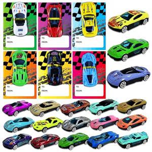 AT-DRESSINGDAY 24pack Valentines Day Gifts Cards with Cars Kids School Classroom Exchange Party Favor Gift Supplies Exchange Party Favors Goodie Bags Stuffers for Class Boys Girls
