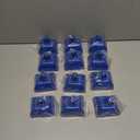 BLUE PANDA 3-Inch Cowbells with Handle - Stadium Cheering & Cow Bells for Sporting Events - Metal Noise Makers for Meetings - Football Noise Makers - Blue Cowbells - Pack of 12