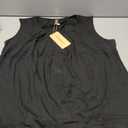 Anymeet Womens Tank Tops 2026 Spring Sleeveless Tunic Casual Basic Tshirts with Leggings Loose Pleated Blouses, Size: XXL