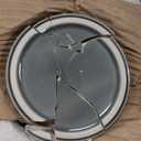 Orchid Pot 4 Inch, Ceramic Orchid Pots with Hole for Repotting, Beatiful Ice Cracked Glaze Ceramic Flower Plant Pot with Saucer, Breathe Easy and Healthy for Orchid Plants. (S1 Mossy Green)