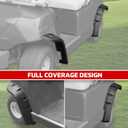 Front & Rear Fender Flares for Yamaha Golf Cart, Combined Mud Flaps Mud Guard Extension for Yamaha Golf Cart G14 G16 G19 G20 G22 Standard and Unmodified Accessories, 4PCS