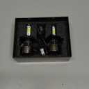 H4 LED Bulbs, 36000LM 900% Brighter, HB2 9003 Bulb 6000K Cool White Interior Lights, IP68 Waterproof Plug-N-Play with Cooling Fan, Pack of 2, License Plate Lights