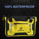 Motorcycle Saddle Bags Waterproof 60L (30L*2) Motorbike Saddlebags Motor Side Bag Pannier Bag for Most Motorcycle Racks (Yellow)