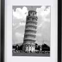 Nacial 11x14 Picture Frames, Black Picture Frame, Photo Frame Display 8x10 Photo with Mat and 11x14 photo without Mat, Picture Frames Horizontal and Vertical Formats for Wall and Tabletop