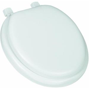 Mayfair 13EC 000 Soft Cushioned Toilet Seat, 1 Pack Round, White