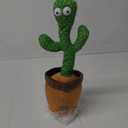 Pbooo Dancing Talking Cactus Mimicking Toy,Talking Repeat Singing Sunny Cactus Toy 120 Pcs Songs for Baby 15S Record Your Sound Sing+Dancing+Recording+LED