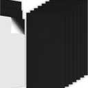 10Pack Large Acoustic Panels, 48x24x0.38 inch Sound Proof Panels for Walls, Self-Adhesive Sound Dampening Wall Panels, Noise Absorbing Decorative Wall Panels, Wall Noise Blocker for Home (Black)