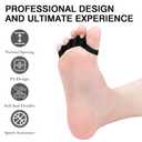 2PCS Toe Spacers for Women and Men, Toe Separators for Pedicure, Bunion Corrector, Hammer Toe Straightener, Plantar Fasciitis, Toe Spreaders for Foot Pain Relief and Foot Health, One Size
