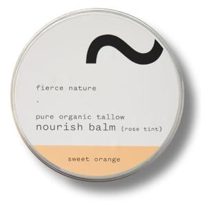 Nourish Tallow Balm with Rose Tint, Natural, Bioavailable Skin Care Essential, Lip Balm, Face Care Must-Have, Vitamin-Rich Body and Face Moisturiser, Sweet Orange, 100g