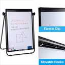 40"x28" U Stand Double Sided Magnetic Dry Erase Board Easel Stand, Whiteboard with Flipchart Paper Pad (25 Sheets)- Height Adjustable Standing Whiteboard for Modern Home Office, Homeschool & Studio