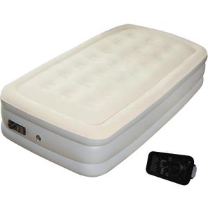 Twin Air Mattress with Built-in Pump, 2 Min Fast Inflation, 16" Raised Height, Supports up to 650 lbs, for Camping, Home Use, Guests, Portable Travel Single Air Mattress