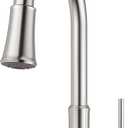 Pfister Pfirst Series Kitchen Faucet with Pull-Down Sprayer, Single Handle, High Arc, Stainless Steel Finish, G529PF2S (1 Pack)