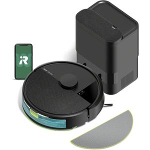 iRobot Roomba 105 Combo Robot Vacuum & Mop with AutoEmpty Dock - Self-Empties for 75 Days, Intense Power-Lifting Suction, LiDAR Navigation, Multiple Cleaning Modes, Avoids Mopping Carpet, Smoke