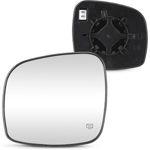 Driver Left Side Mirror with Heated Fit for 2008-2020 Dodge Grand Caravan, for 2008-2016 Chrysler Town & Country, for 2012-2015 RAM C/V, for 2009-2014 VW Routan, Replacement for 68026177AB 68026176AB