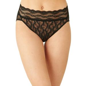 b.tempt'd by Wacoal Women's Lace Kiss Hi Leg Panty Briefs, Night, Medium